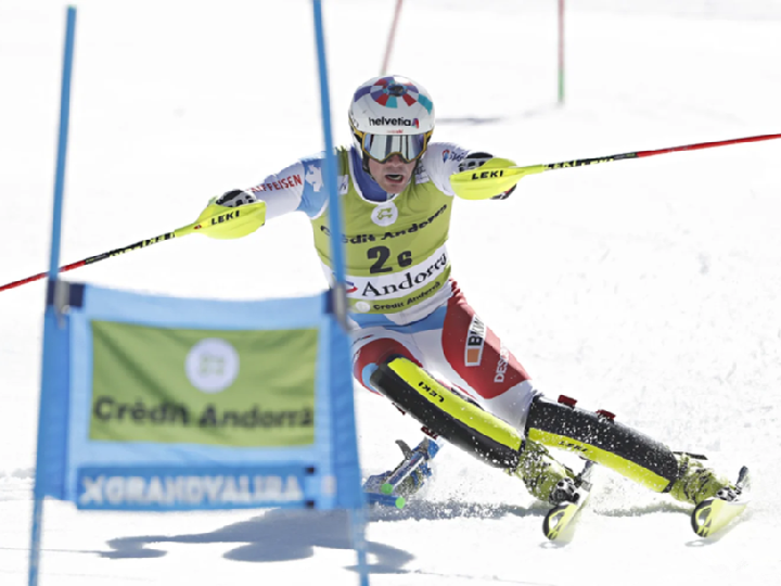 瑞士队在滑雪比赛中取得胜利